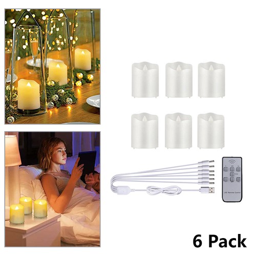 Rechargeable led candle - 6x,
