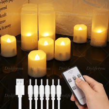6PCS Rechargeable Flickering
