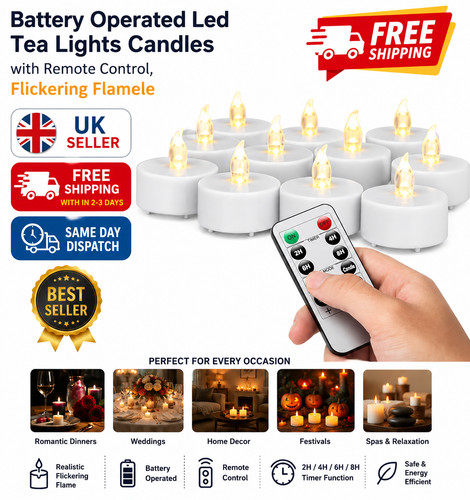 Battery operated led tea - led,