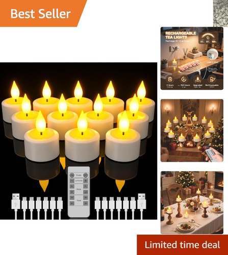 12pcs rechargeable led - rechargeable,