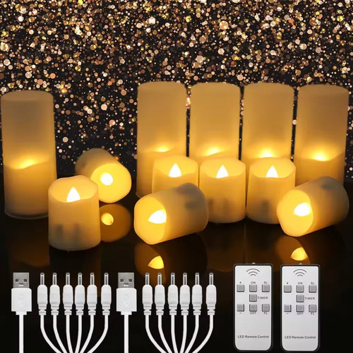 Rechargeable led tea lights - led,