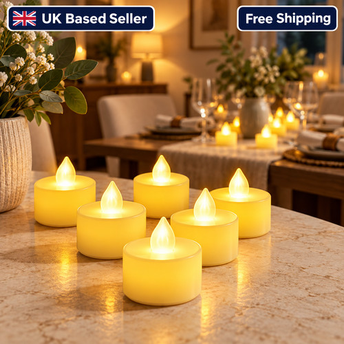 50pcs led tea lights candles - tea,