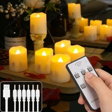 6PCS Rechargeable Flickering