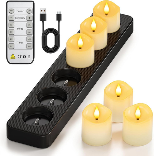 Mini rechargeable tea lights - mini,
