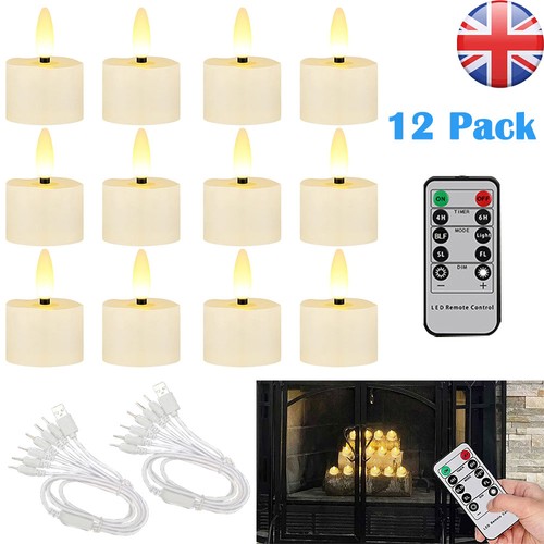 12pcs flickering led - flickering, tea