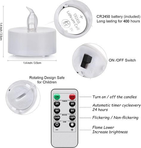Warm white led tea lights - tea,