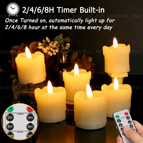 6pcs flickering flameless led - 6pcs,