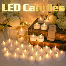 6-24pcs Flickering Tea Lights
