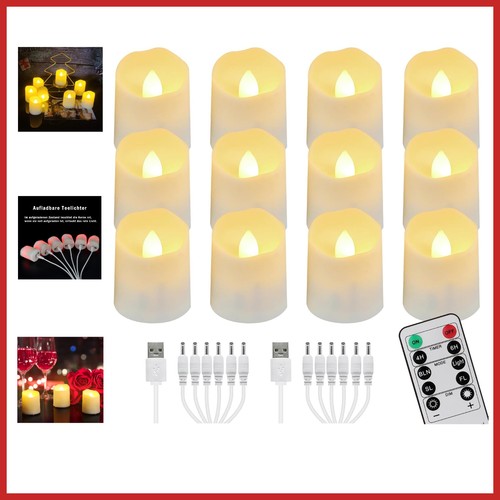 12pcs rechargeable led - 12pcs,