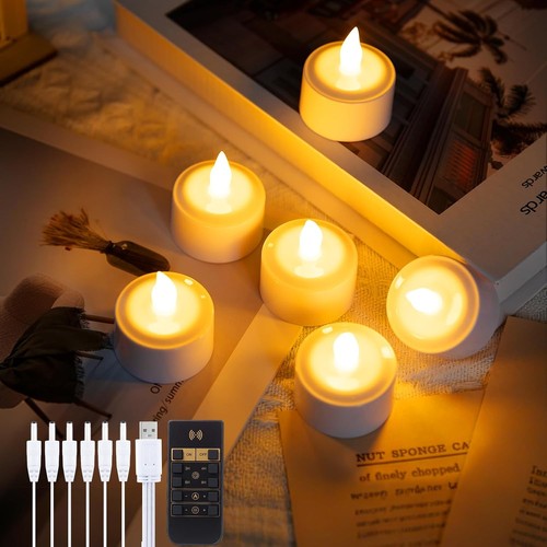 Rechargeable led tea lights - led,