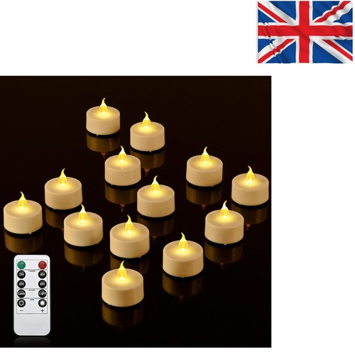12pc led tea lights - led,