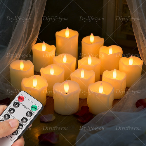 6pcs flickering flameless - 6pcs,