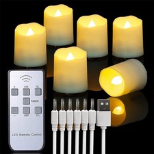 6PCS LED Flickering Tea Lights