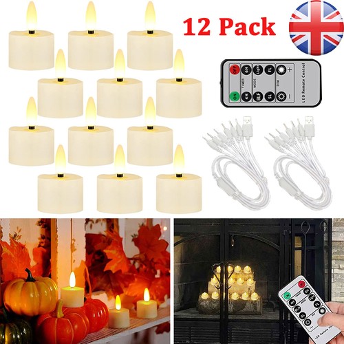12x flameless flickering - flameless, led