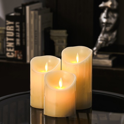 Battery power led flameless - 3x,