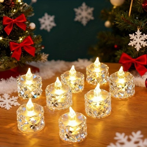 Pack crystal look flameless - 12-pack, crystal-look