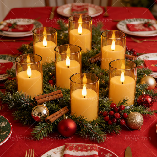 Flickering flameless 6pcs - 6pcs, tea