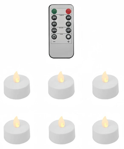 Flameless 6pcs led - flameless, lights
