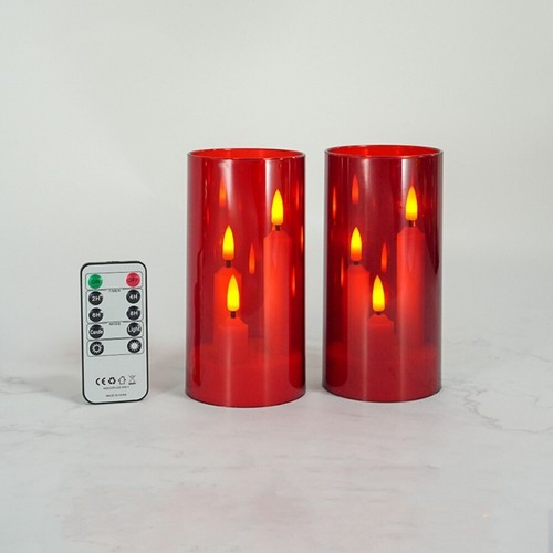 2pcs flameless led candle tea - flameless,
