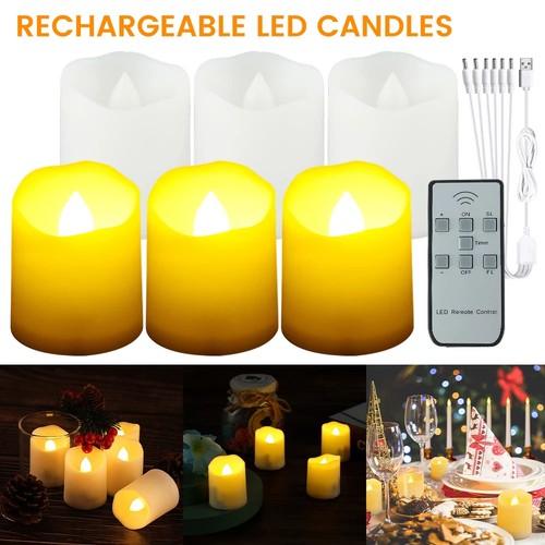 6pcs flameless led candle - 6pcs,
