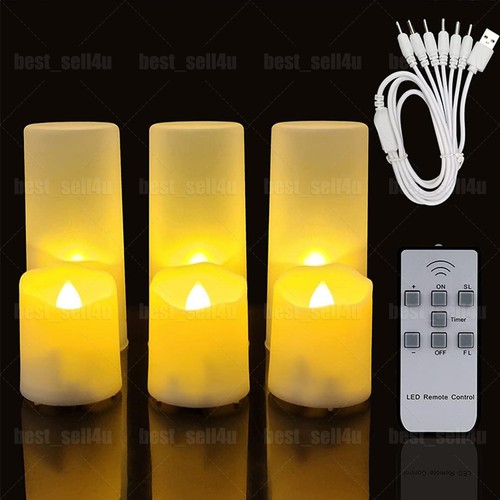 6pcs rechargeable led tea - 6pcs,