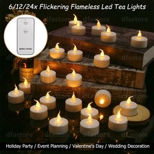 6/12/24x Flickering Led Tea