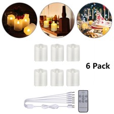 6PCS LED Flickering Tea Lights