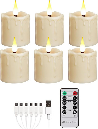 Rechargeable tea lights - rechargeable,