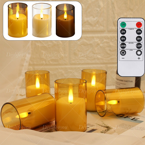6pcs flickering flameless tea - flickering,
