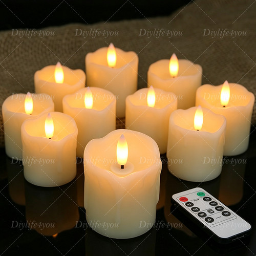 Flameless flickering 6pcs led - 6pcs,